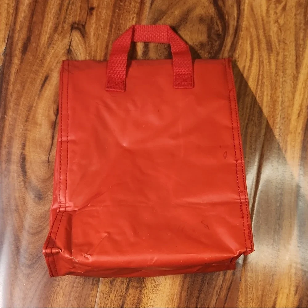 Vintage Betty Boop Insulated Lunch Bag Tote Red/Black Handle 8in H x 7in W